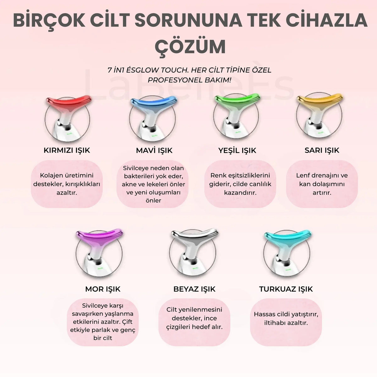 ÉSGLOW LED TERAPİSİ 7 IN 1