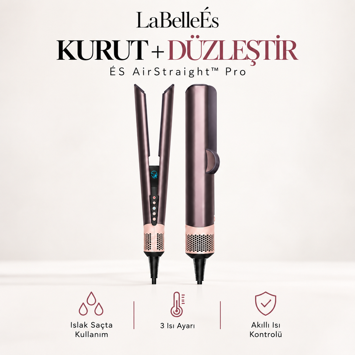ÉS AirStraight Pro™ - Hava Akımlı Saç Düzleştirici