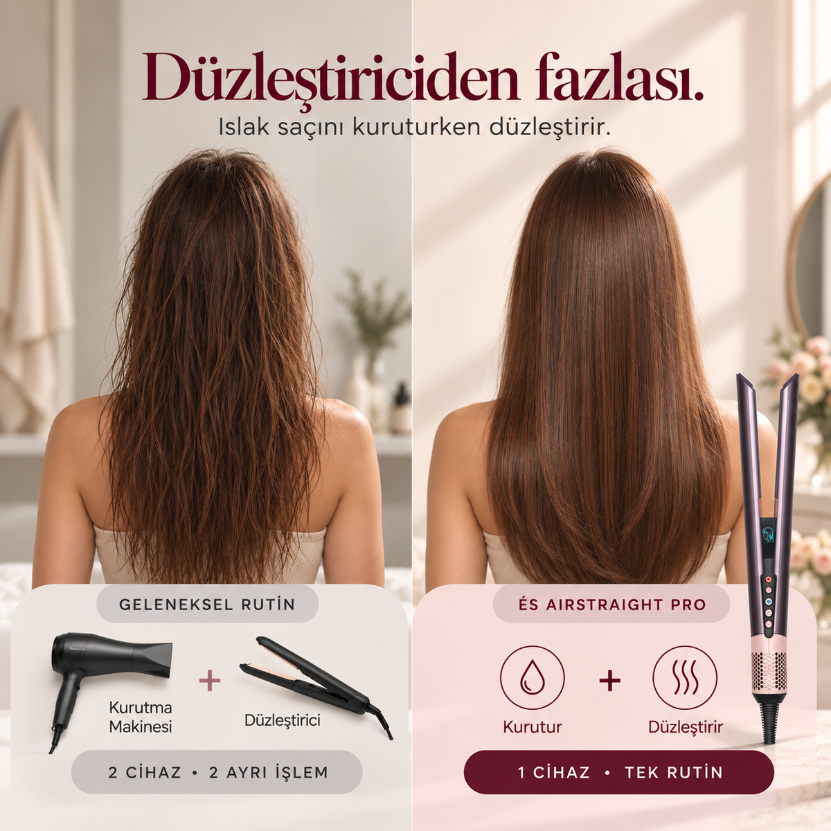 ÉS AirStraight Pro™ - Hava Akımlı Saç Düzleştirici