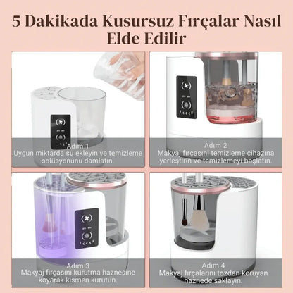 ÉS BrushClean | 3’ü 1 Arada Makyaj Fırçası Temizleyici