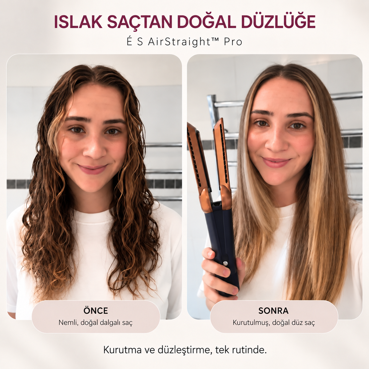 ÉS AirStraight Pro™ - Hava Akımlı Saç Düzleştirici